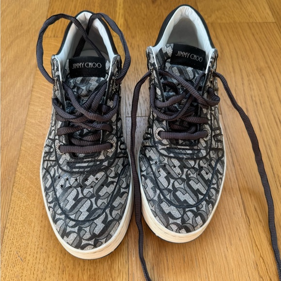 Jimmy Choo Shoes - Jimmy Choo Women’s Black Patterned Low-Top Sneakers